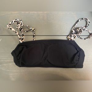 black bathing suit top